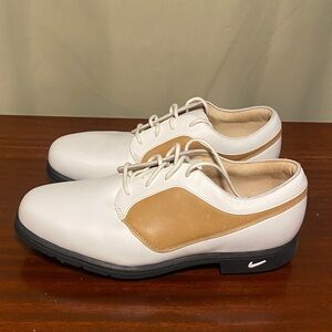 Nike Golf Air Comfort Verdana Last  Women’s Leather Golf Shoes Brown Beige   9.5